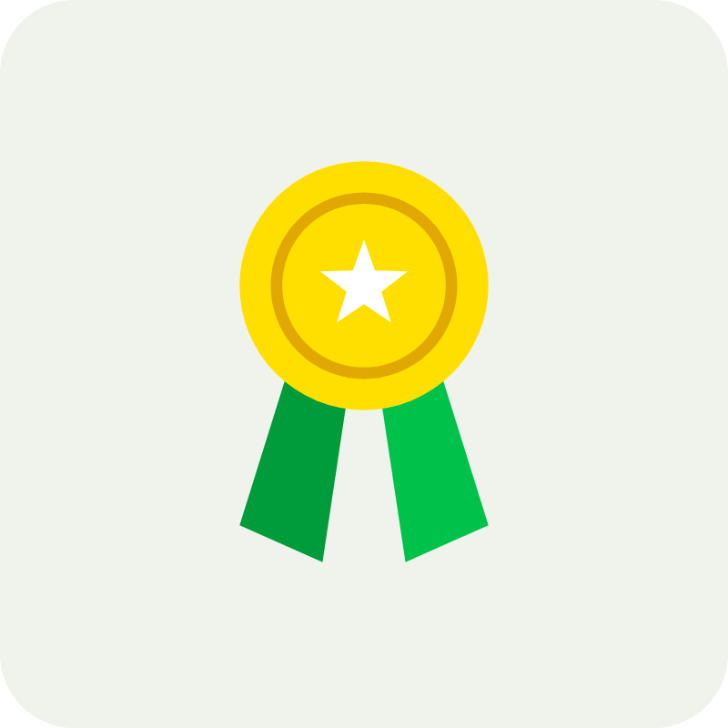 Ilustração: medalha de indicação premiada