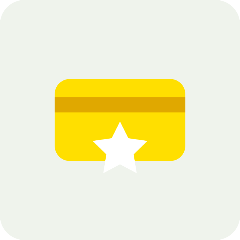 Ilustração: cartão de fidelidade com estrela