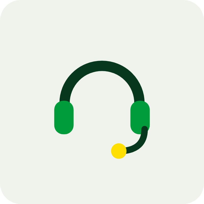 Ilustração: headset da central de atendimento 24h