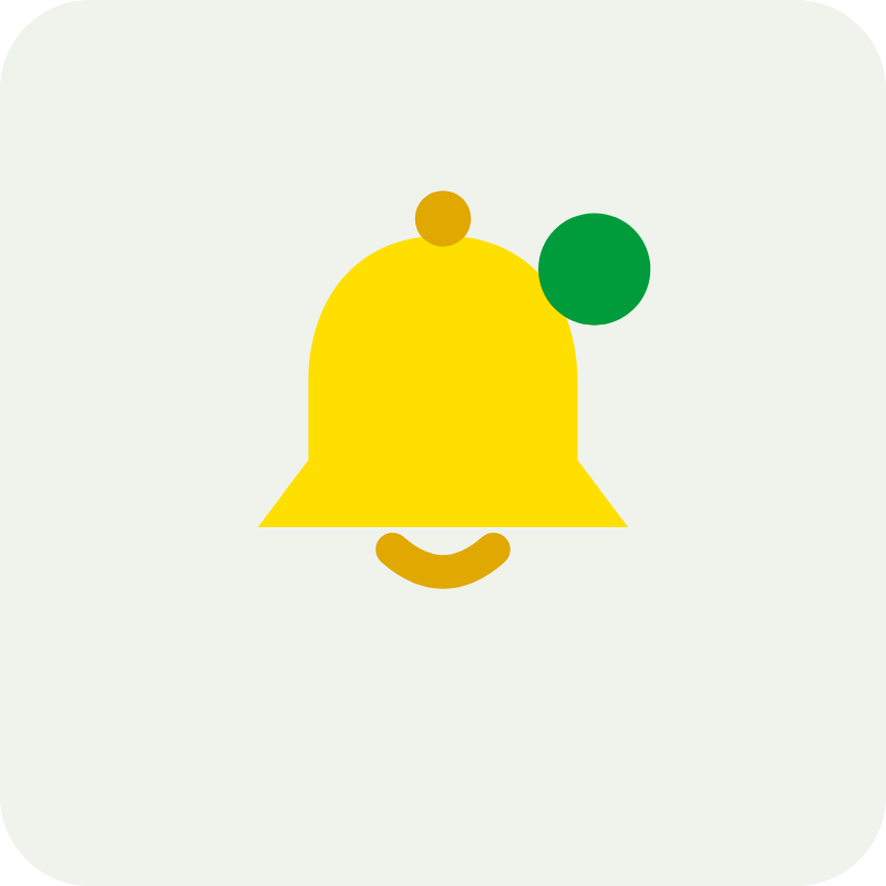 Ilustração: sino de lembrança do cliente
