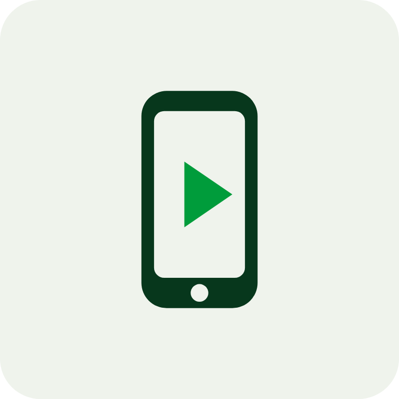 Ilustração: celular com vídeo das instalações