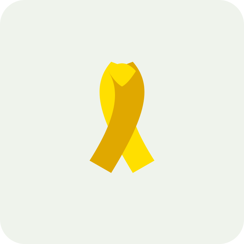 Ilustração: laço amarelo do Maio Amarelo