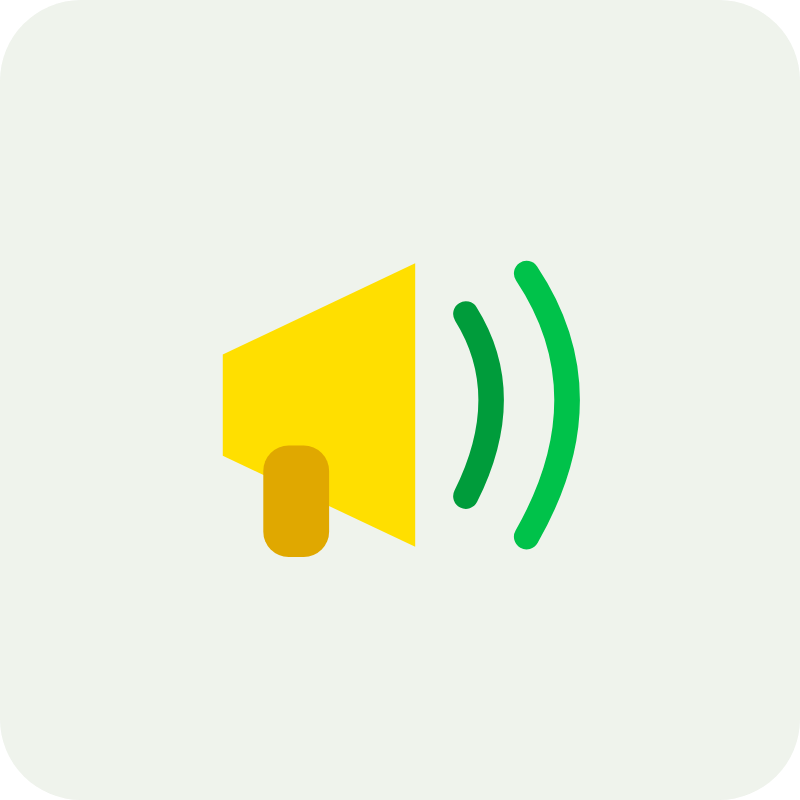 Ilustração: megafone espalhando a mensagem da campanha