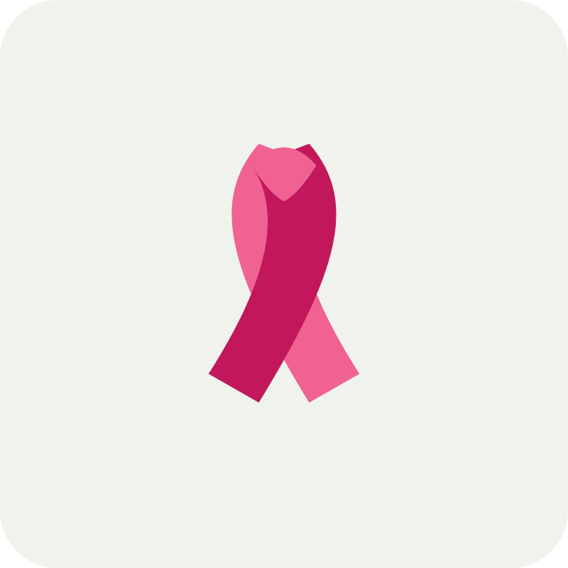Ilustração: laço rosa do Outubro Rosa