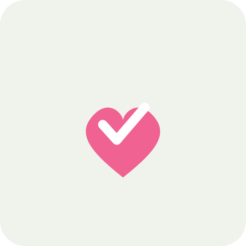 Ilustração: coração rosa do apoio verdadeiro